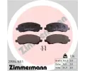 ZIMMERMANN Sada brzdovch destiek - kotouov brzda ‐ ZIM 23584.160.1