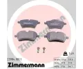 ZIMMERMANN Sada brzdovch destiek - kotouov brzda ‐ ZIM 23984.180.1