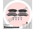 ZIMMERMANN Sada brzdovch destiek - kotouov brzda ‐ ZIM 24484.190.2