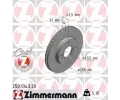 Brzdový kotouč ZIMMERMANN ‐ ZIM 250.1343.20 Brzdový kotouč ZIMMERMANN ‐ ZIM 250.1343.20