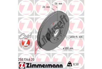 ZIMMERMANN Brzdov kotou COAT Z - 300 mm ZIM 250.1346.20, 250.1346.20