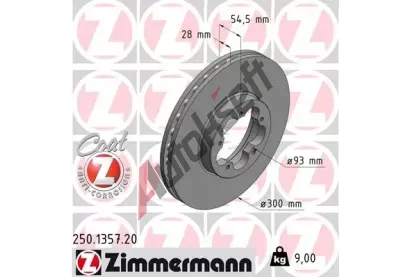 ZIMMERMANN Brzdov kotou COAT Z - 300 mm ZIM 250.1357.20, 250.1357.20