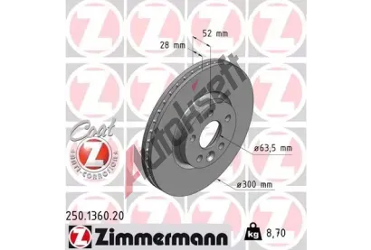 ZIMMERMANN Brzdov kotou COAT Z - 300 mm ZIM 250.1360.20, 250.1360.20