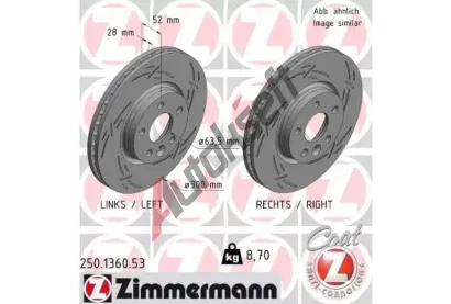 ZIMMERMANN Brzdov kotou BLACK Z - 300 mm ZIM 250.1360.53, 250.1360.53