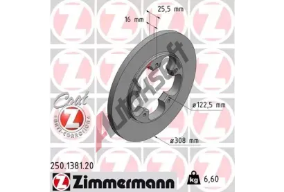 ZIMMERMANN Brzdov kotou COAT Z - 308 mm ZIM 250.1381.20, 250.1381.20