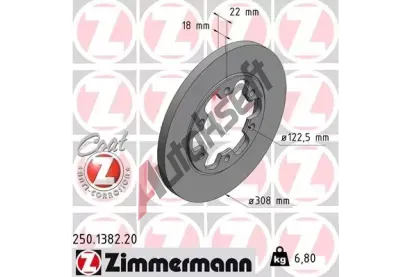 ZIMMERMANN Brzdov kotou COAT Z - 308 mm ZIM 250.1382.20, 250.1382.20