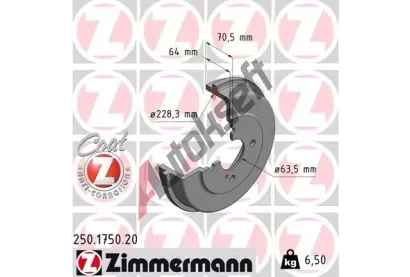 ZIMMERMANN Brzdov buben ZIM 250.1750.20, 250.1750.20