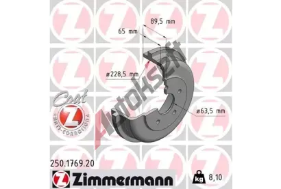 ZIMMERMANN Brzdov buben COAT Z ZIM 250.1769.20, 250.1769.20