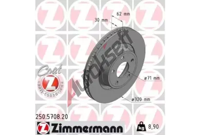 ZIMMERMANN Brzdov� kotou� COAT Z - 320 mm ZIM 250.5708.20, 250.5708.20