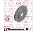 Brzdov kotou ZIMMERMANN ‐ ZIM 280.3187.20