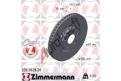ZIMMERMANN Brzdov kotou COAT Z - 325 mm ZIM 320.3828.20, 320.3828.20
