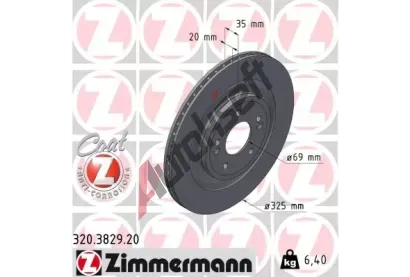 ZIMMERMANN Brzdov kotou COAT Z - 325 mm ZIM 320.3829.20, 320.3829.20