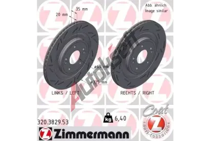ZIMMERMANN Brzdov kotou BLACK Z 325 mm ZIM 320.3829.53, 320.3829.53