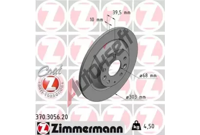 ZIMMERMANN Brzdov kotou COAT Z - 303 mm ZIM 370.3056.20, 370.3056.20