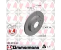 ZIMMERMANN Brzdov kotou COAT Z - 265 mm ‐ ZIM 370.3078.20