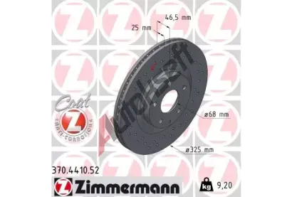 ZIMMERMANN Brzdov� kotou� SPORT Z - 325 mm ZIM 370.4410.52, 370.4410.52
