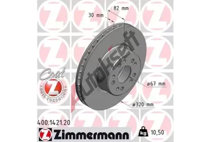 ZIMMERMANN Brzdov kotou COAT Z - 320 mm ZIM 400.1421.20, 400.1421.20