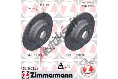 ZIMMERMANN Brzdov kotou BLACK Z - 300 mm ZIM 400.3621.53, 400.3621.53
