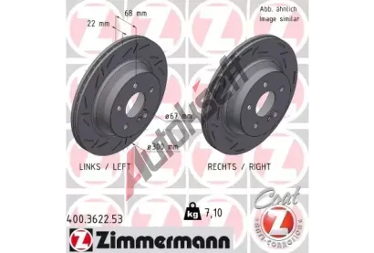 ZIMMERMANN Brzdov kotou BLACK Z - 300 mm ZIM 400.3622.53, 400.3622.53