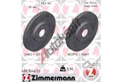 ZIMMERMANN Brzdový kotouč BLACK Z - 330 mm ZIM 400.3646.53, 400.3646.53 ZIMMERMANN Brzdový kotouč BLACK Z - 330 mm ZIM 400.3646.53, 400.3646.53