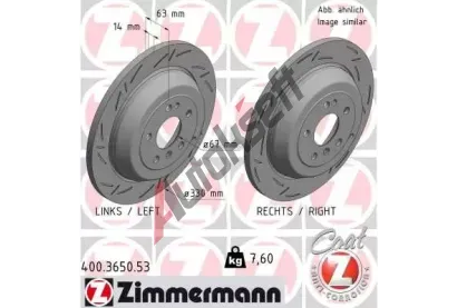 ZIMMERMANN Brzdový kotouč BLACK Z - 330 mm ZIM 400.3650.53, 400.3650.53 ZIMMERMANN Brzdový kotouč BLACK Z - 330 mm ZIM 400.3650.53, 400.3650.53