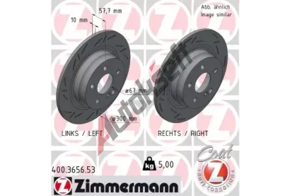ZIMMERMANN Brzdov kotou BLACK Z - 300 mm ZIM 400.3656.53, 400.3656.53