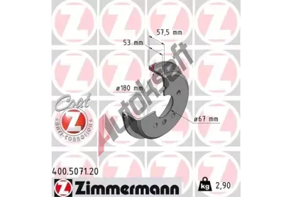 ZIMMERMANN Brzdov buben COAT Z ZIM 400.5071.20, 400.5071.20