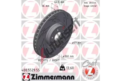 ZIMMERMANN Brzdov� kotou� BLACK Z ZIM 400.5529.55, 400.5529.55