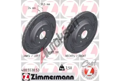 ZIMMERMANN Brzdov kotou BLACK Z - 320 mm ZIM 400.5530.53, 400.5530.53