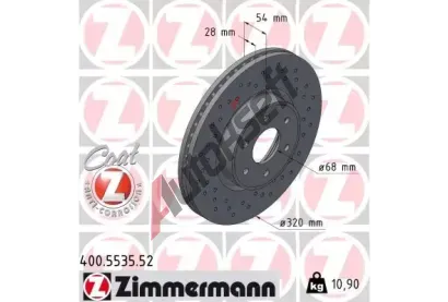 ZIMMERMANN Brzdový kotouč SPORT Z - 320 mm ZIM 400.5535.52, 400.5535.52 ZIMMERMANN Brzdový kotouč SPORT Z - 320 mm ZIM 400.5535.52, 400.5535.52