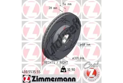 ZIMMERMANN Brzdov kotou BLACK Z - 320 mm ZIM 400.5535.55, 400.5535.55