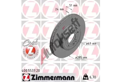 ZIMMERMANN Brzdov kotou COAT Z - 295 mm ZIM 400.5537.20, 400.5537.20