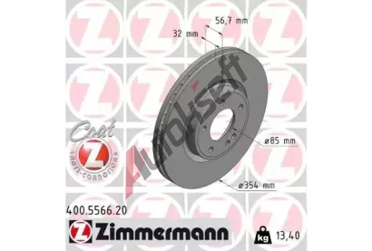ZIMMERMANN Brzdov kotou COAT Z - 354 mm ZIM 400.5566.20, 400.5566.20
