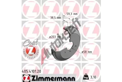ZIMMERMANN Brzdov buben COAT Z - 203 mm ZIM 405.4101.20, 405.4101.20