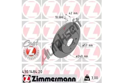 ZIMMERMANN Brzdov kotou COAT Z - 240 mm ZIM 430.1484.20, 430.1484.20