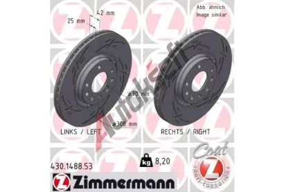 ZIMMERMANN Brzdov kotou BLACK Z ZIM 430.1488.53, 430.1488.53