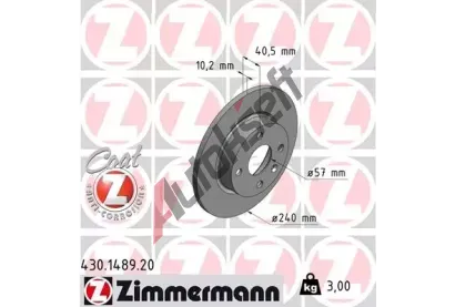 ZIMMERMANN Brzdov kotou COAT Z - 240 mm ZIM 430.1489.20, 430.1489.20