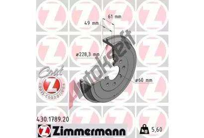 ZIMMERMANN Brzdov buben COAT Z ZIM 430.1789.20, 430.1789.20