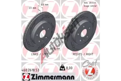 ZIMMERMANN Brzdov kotou BLACK Z 315 mm ZIM 430.2618.53, 430.2618.53
