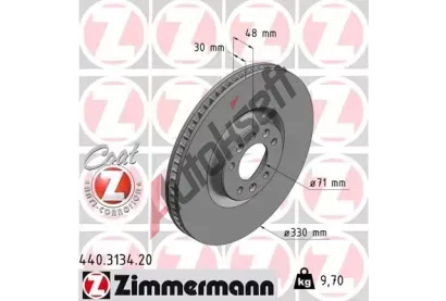ZIMMERMANN Brzdov kotou COAT Z - 330 mm ZIM 440.3134.20, 440.3134.20