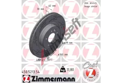 ZIMMERMANN Brzdov kotou BLACK Z 360 mm ZIM 450.5213.54, 450.5213.54