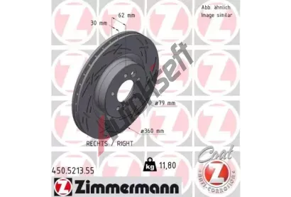 ZIMMERMANN Brzdov kotou BLACK Z 360 mm ZIM 450.5213.55, 450.5213.55