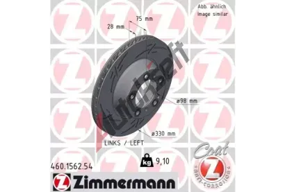 ZIMMERMANN Brzdov kotou BLACK Z 330 mm ZIM 460.1562.54, 460.1562.54