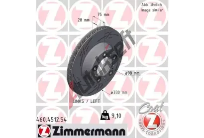 ZIMMERMANN Brzdov� kotou� BLACK Z - 330 mm ZIM 460.4512.54, 460.4512.54