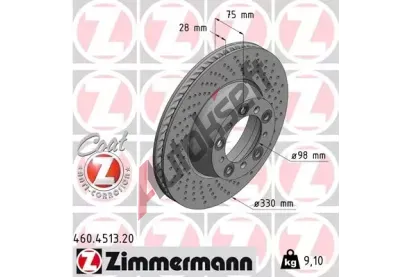 ZIMMERMANN Brzdov kotou COAT Z - 330 mm ZIM 460.4513.20, 460.4513.20