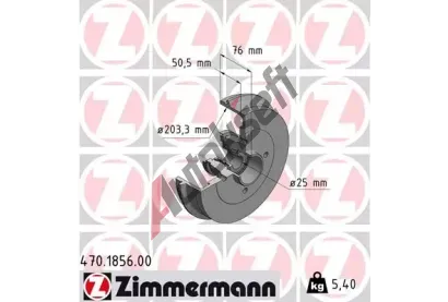 ZIMMERMANN Brzdov buben ZIM 470.1856.00, 470.1856.00