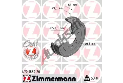 ZIMMERMANN Brzdov buben COAT Z ZIM 470.1859.20, 470.1859.20