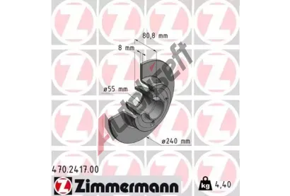 ZIMMERMANN Brzdov kotou - 240 mm ZIM 470.2417.00, 470.2417.00