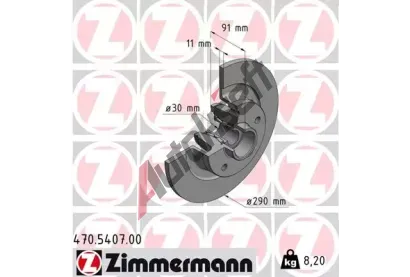 ZIMMERMANN Brzdov� kotou� s lo�iskem - 290 mm ZIM 470.5407.00, 470.5407.00