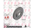 ZIMMERMANN Brzdov kotou drkovan SPORT COAT Z - 255 mm ‐ ZIM 590.2561.52